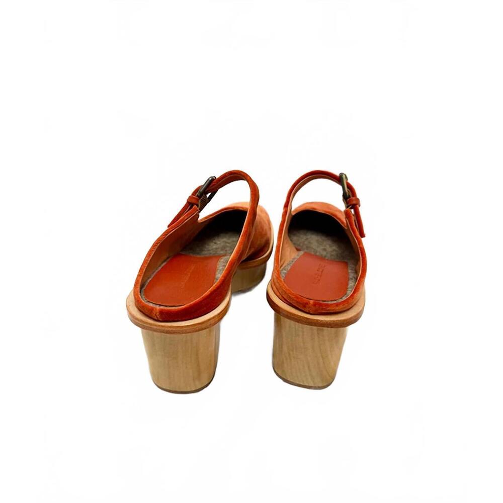 NEW RACHEL COMEY women's sesley mary jane clog shoe in orange - Picture 3 of 3